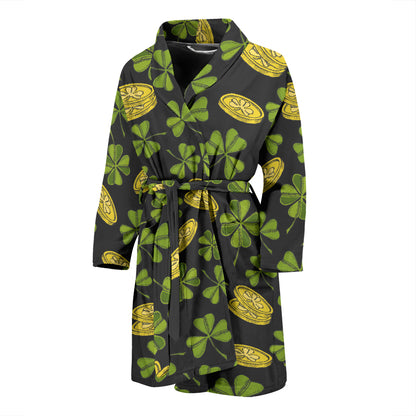 St Patricks Day Print Design LKS305 Men Bathrobe