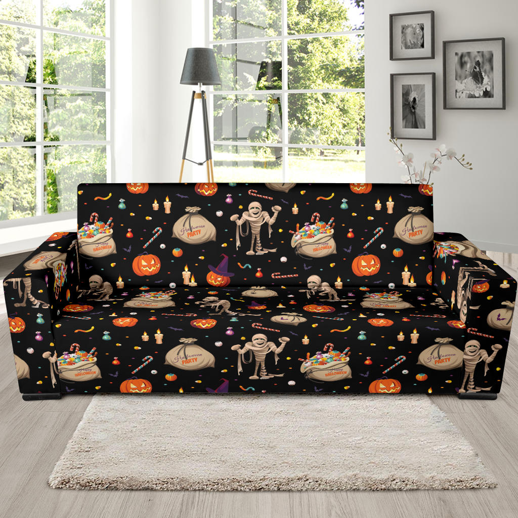 Mummy Halloween Print Design LKS303 Sofa Slipcover