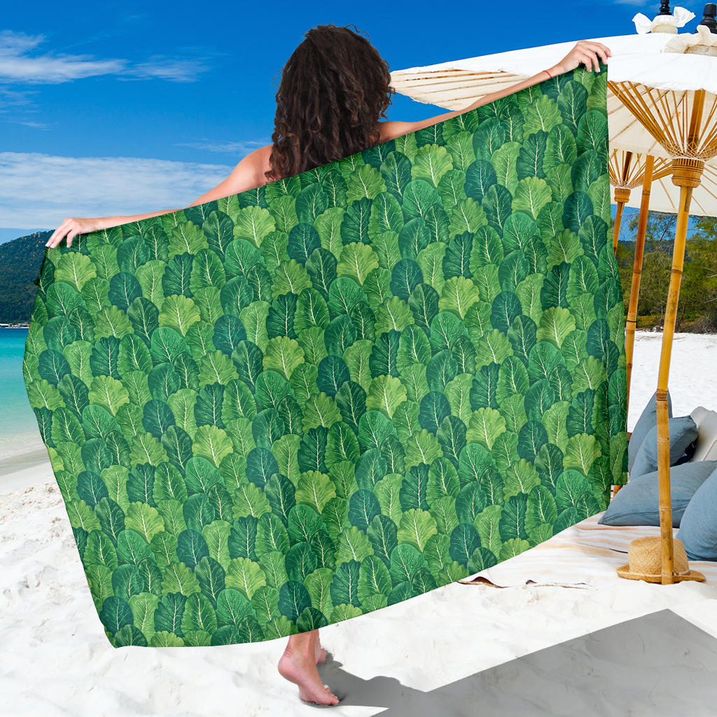 Cabbage Pattern Print Design 02 Sarong Pareo Wrap