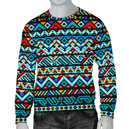 Southwestern Style Men Long Sleeve Sweatshirt