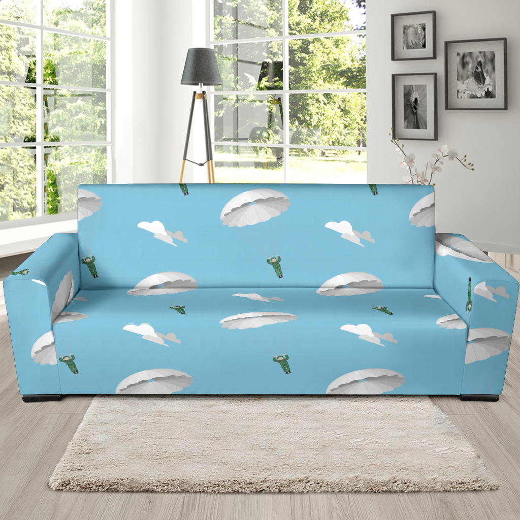 Paratrooper Pattern Print Design A02 Sofa Slipcover