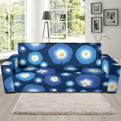 Morning Glory Pattern Print Design 02 Sofa Slipcover