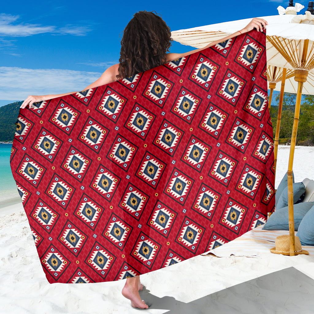 Aztec Pattern Print Design 10 Sarong Pareo Wrap