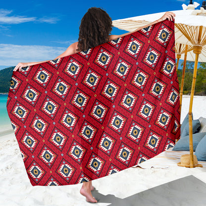 Aztec Pattern Print Design 10 Sarong Pareo Wrap