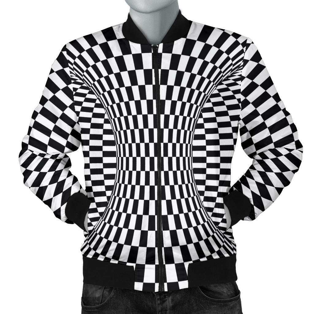 Optical illusion Projection Torus Men Bomber Jacket