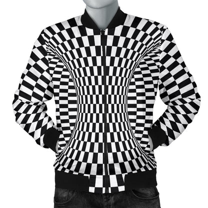 Optical illusion Projection Torus Men Bomber Jacket