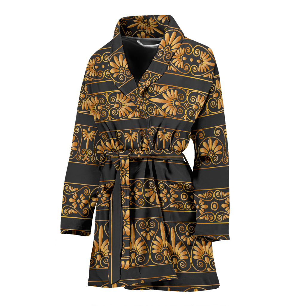Ancient Greek Print Design LKS303 Women Bathrobe