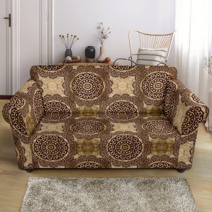 Ancient Greek Symbol Print Design LKS309 Loveseat Couch Slipcover