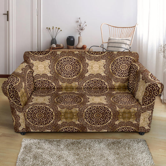 Ancient Greek Symbol Print Design LKS309 Loveseat Couch Slipcover