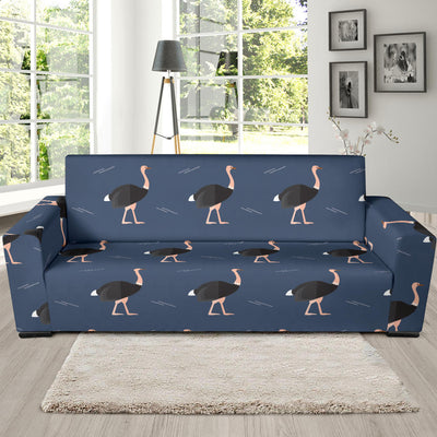 Ostrich Pattern Print Design 04 Sofa Slipcover