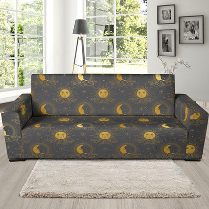 Sun Moon Print Design LKS305 Sofa Slipcover
