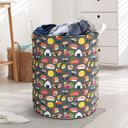 Sushi Pattern Print Laundry Basket