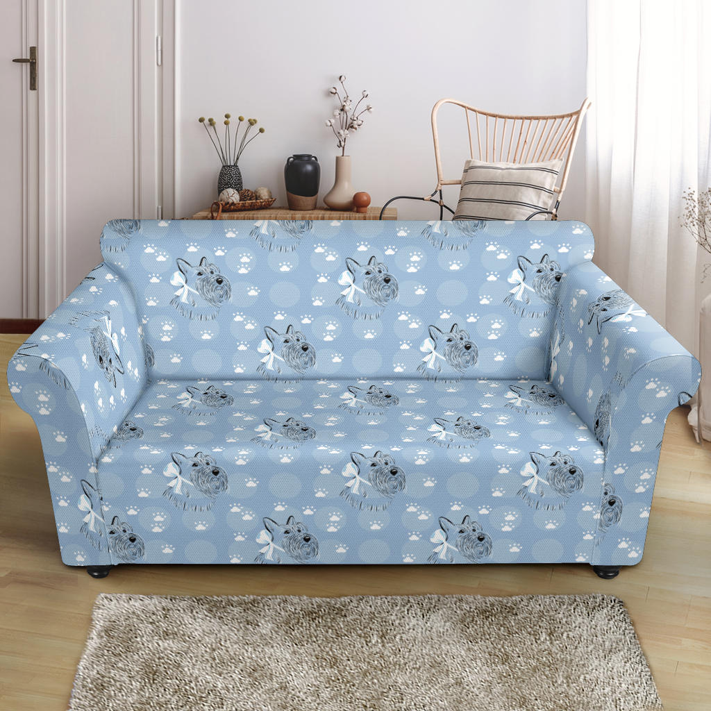 Scottish Terriers Print Design LKS308 Loveseat Couch Slipcover