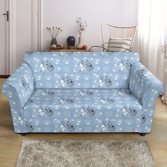 Scottish Terriers Print Design LKS308 Loveseat Couch Slipcover