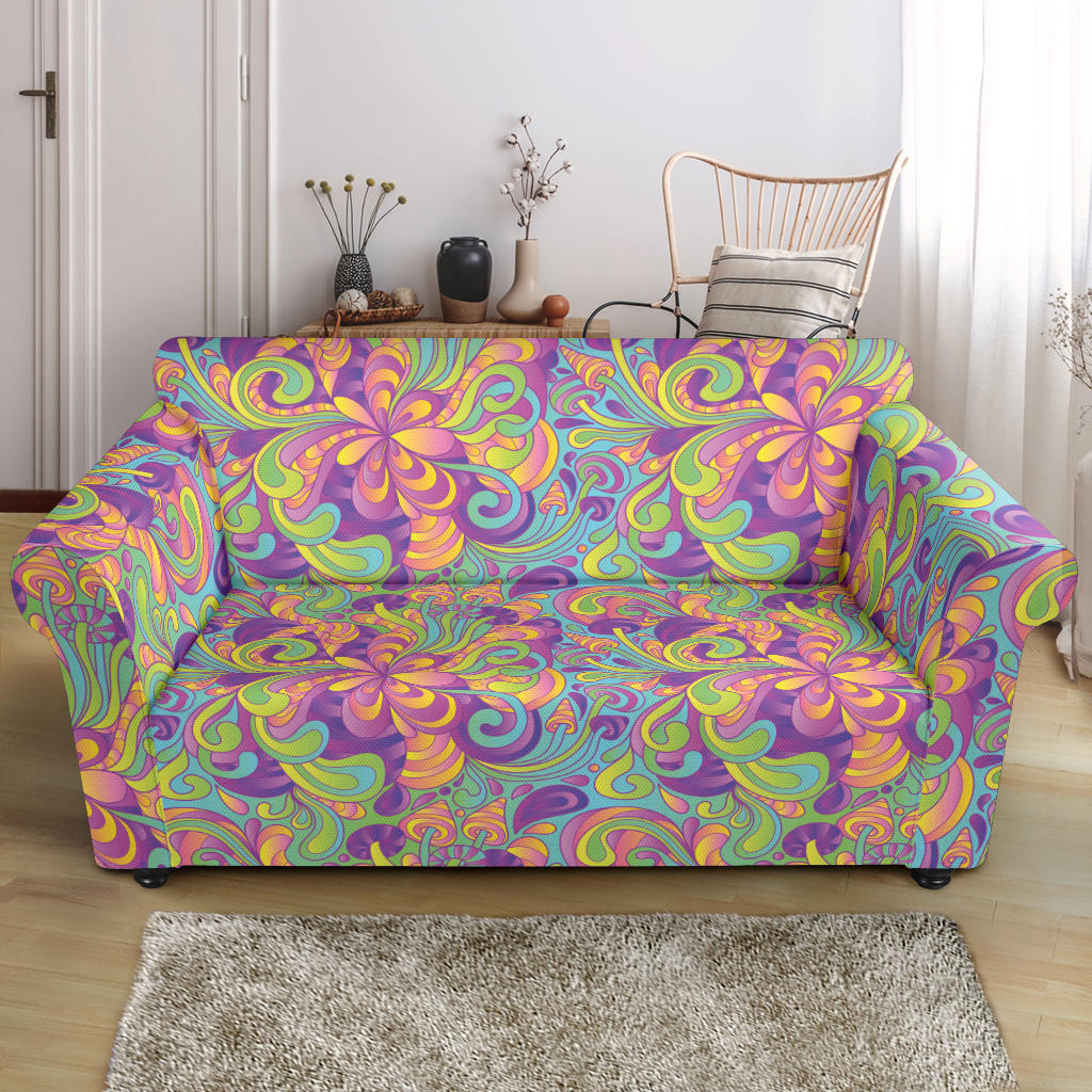 Trippy Print Design LKS306 Loveseat Couch Slipcover