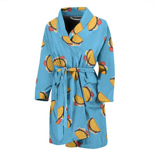 Taco Print Design LKS301 Men Bathrobe