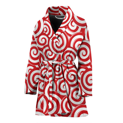 Candy Pattern Print Design 03 Women Bathrobe