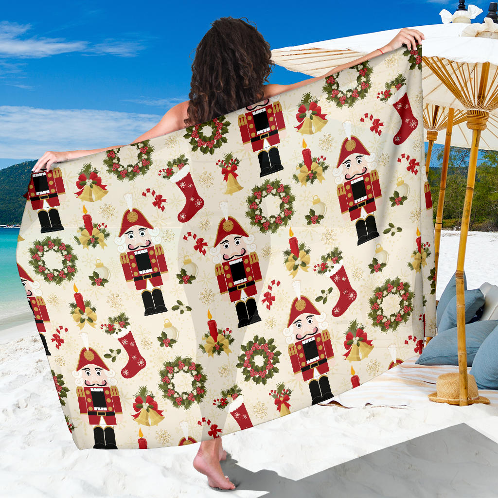 Nutcracker Pattern Print Design A01 Sarong Pareo Wrap