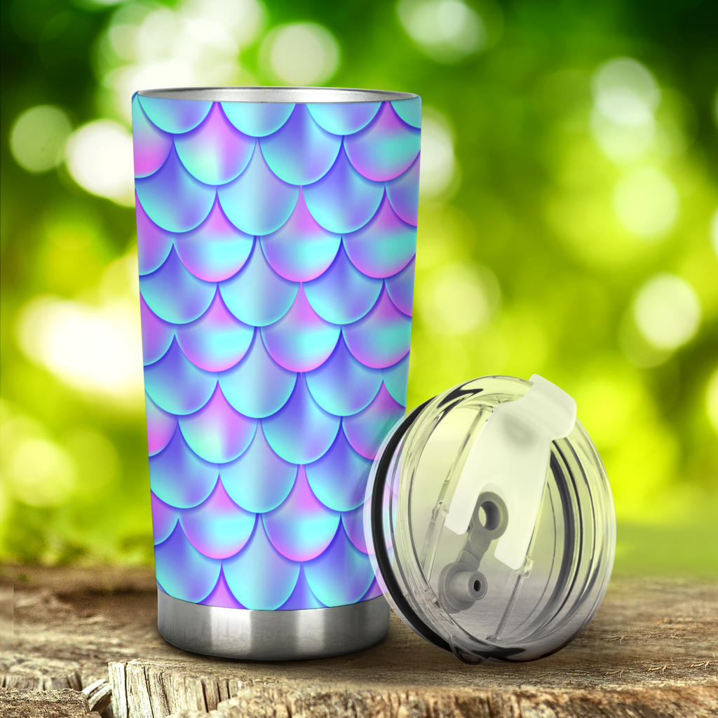 Mermaid Tail Design Print Pattern Tumbler