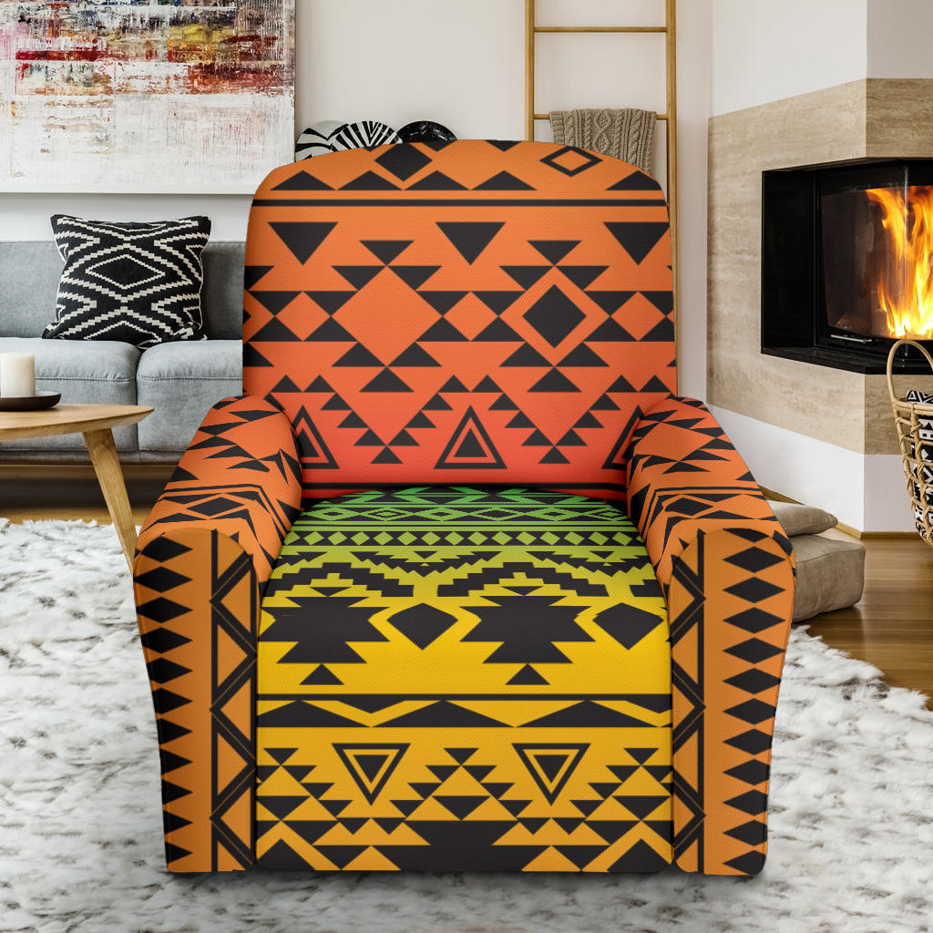 Rastafarian Pattern Print Design A04 Recliner Slipcover with Pocket