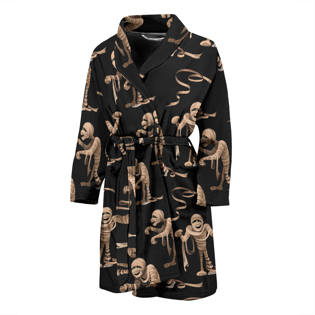 Mummy Print Design LKS302 Men Bathrobe