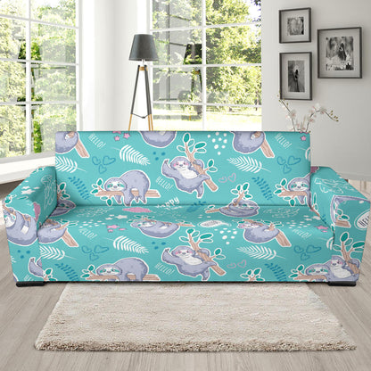 Sloth Print Design LKS309 Sofa Slipcover