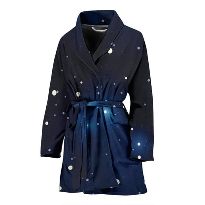 Night sky Pattern Print Design A02 Women Bathrobe
