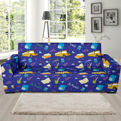School Bus Print Design LKS307 Sofa Slipcover