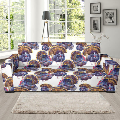 Turkey Pattern Print Design 01 Sofa Slipcover