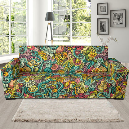 Hippie Print Design LKS302 Sofa Slipcover