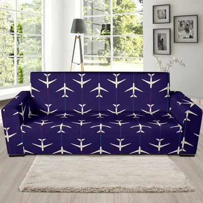 Airplane Pattern Print Design 03 Sofa Slipcover