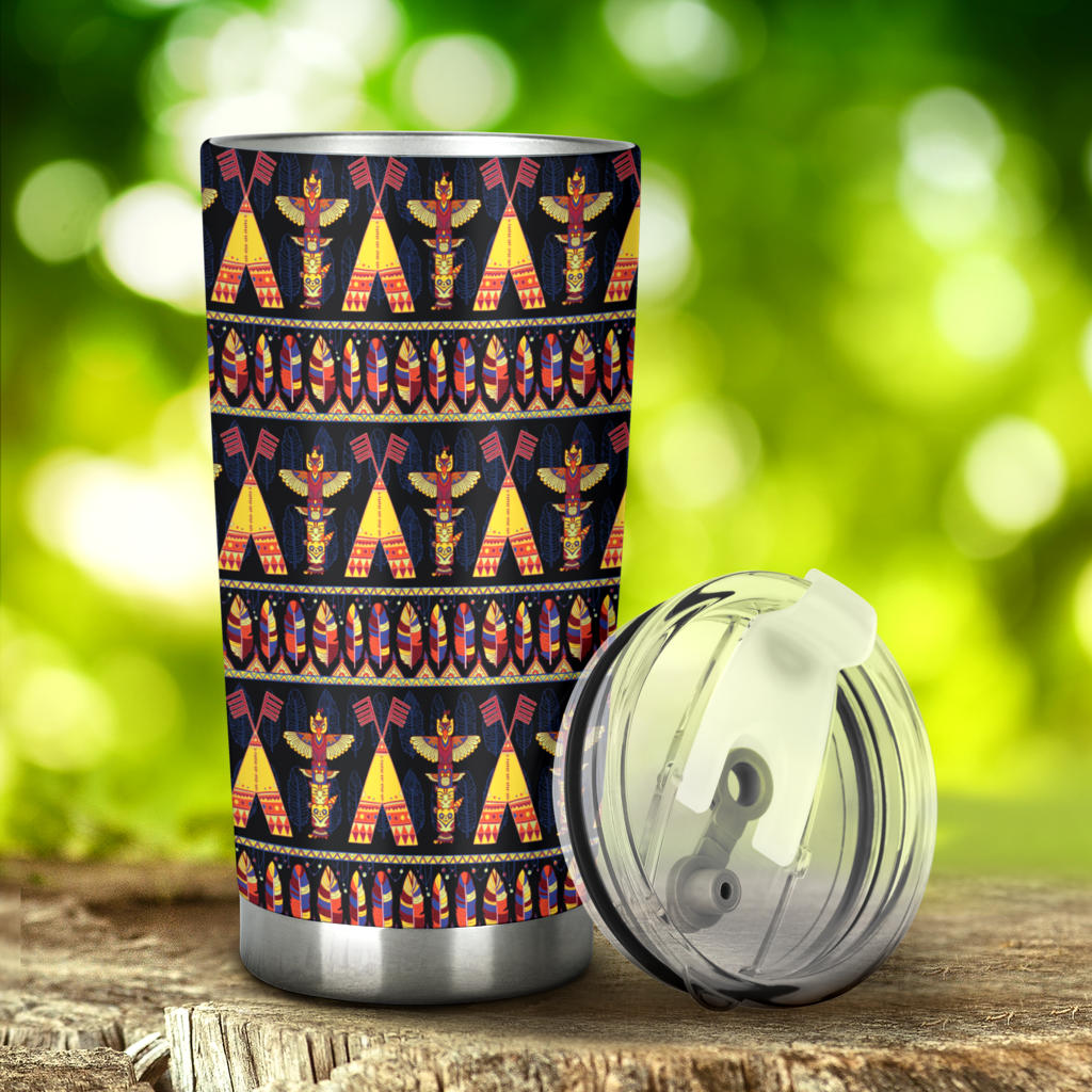 Totem Pole Design Tumbler