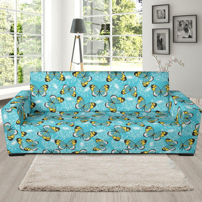 Butterfly Pattern Print Design 010 Sofa Slipcover