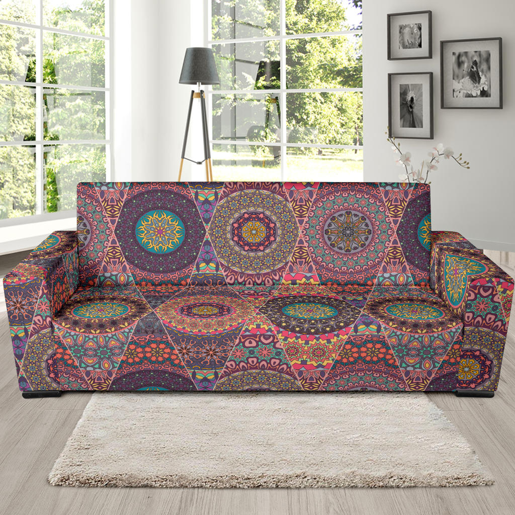 Bohemian Pattern Print Design 07 Sofa Slipcover