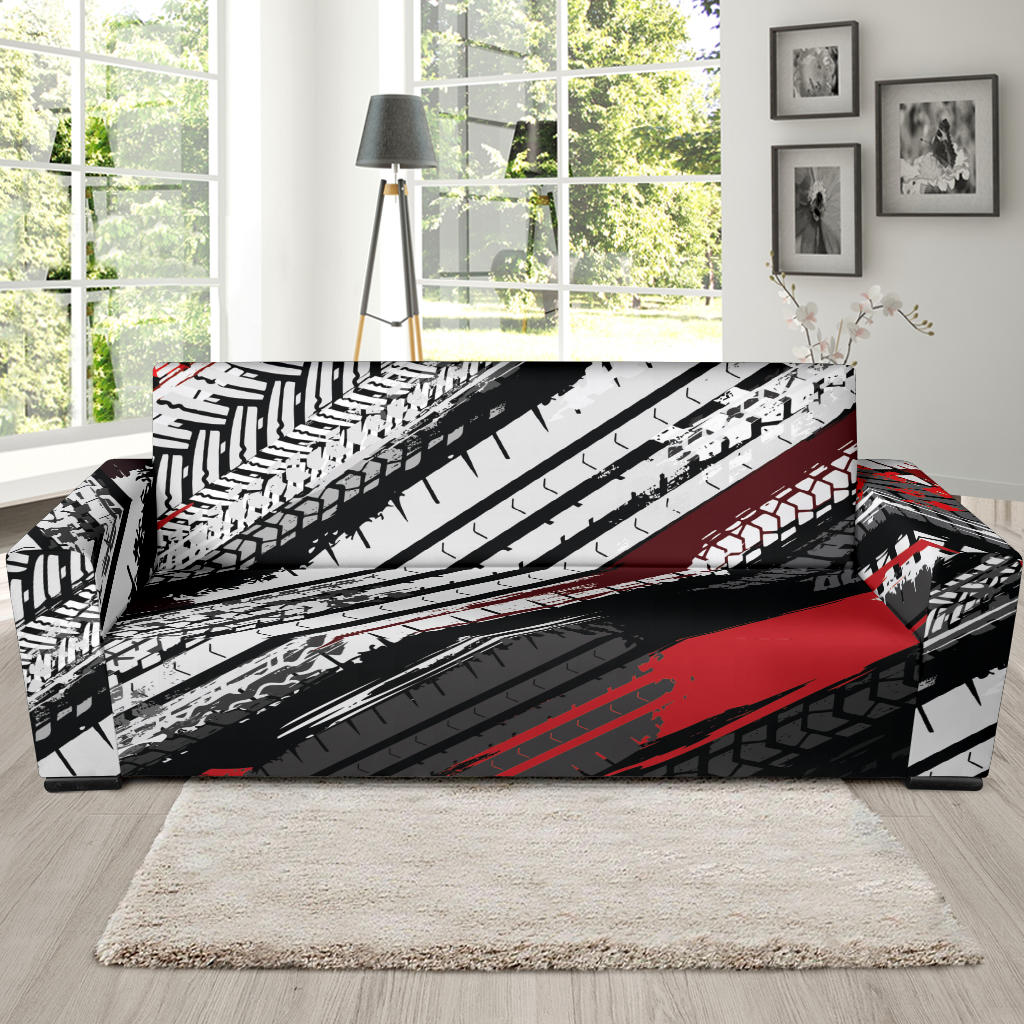 Racing Pattern Print Design A03 Sofa Slipcover