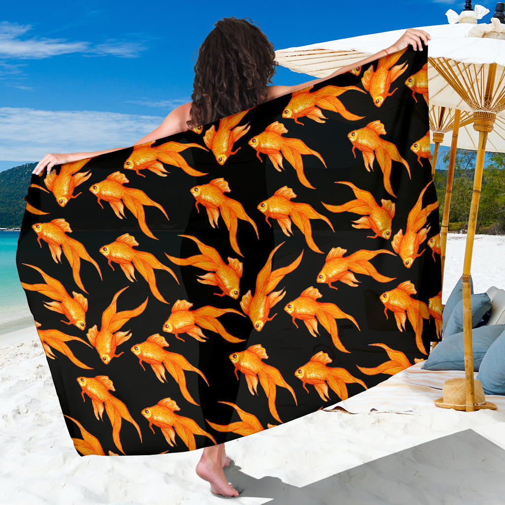 Goldfish Pattern Print Design 03 Sarong Pareo Wrap