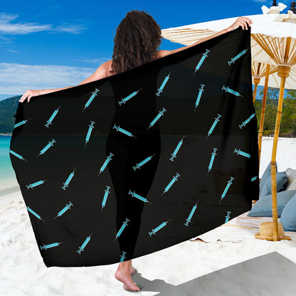 Phlebotomist Pattern Print Design A04 Sarong Pareo Wrap
