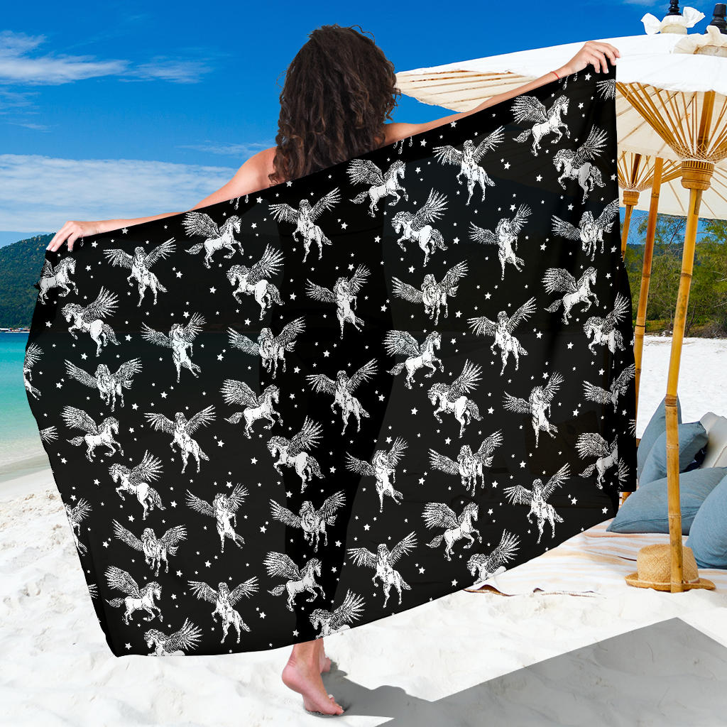 Pegasus Pattern Print Design 01 Sarong Pareo Wrap