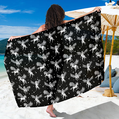Pegasus Pattern Print Design 01 Sarong Pareo Wrap