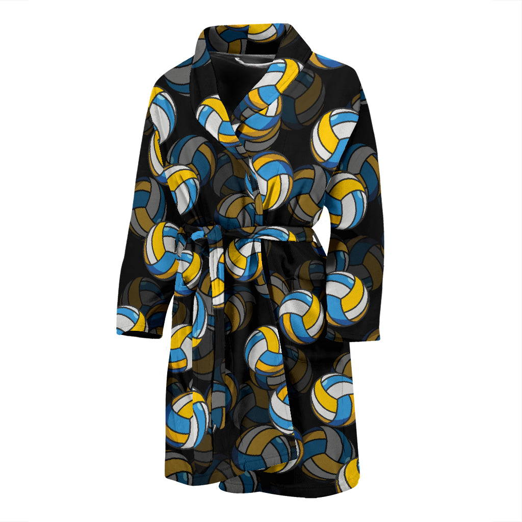 Volleyball Print Design LKS302 Men Bathrobe