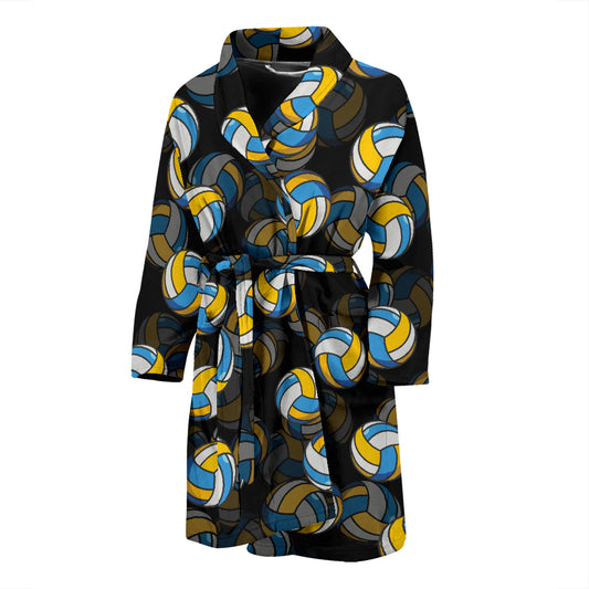 Volleyball Print Design LKS302 Men Bathrobe