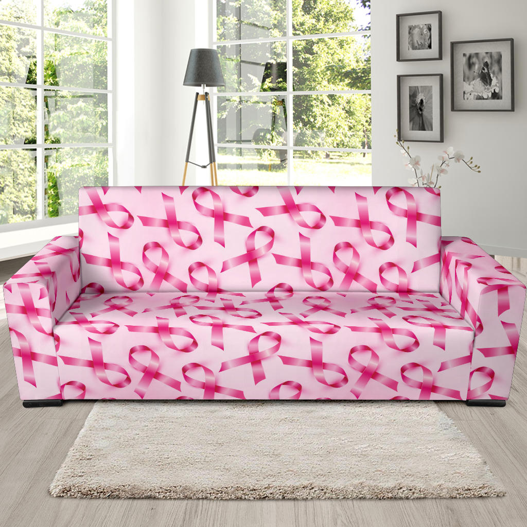 Breast cancer Pattern Print Design 04 Sofa Slipcover