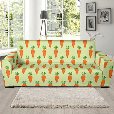 Carrot Pattern Print Design 02 Sofa Slipcover