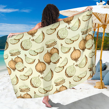 Onion Pattern Print Design A02 Sarong Pareo Wrap