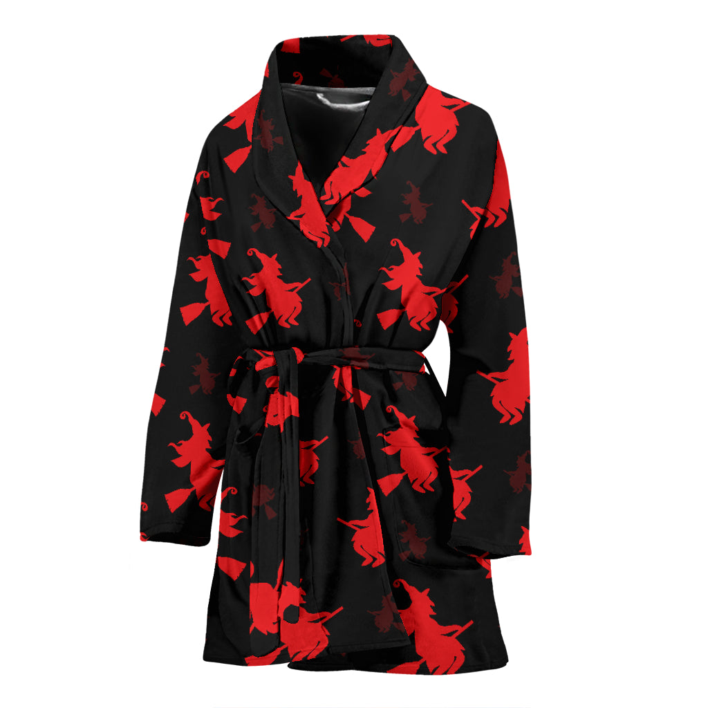 Witch Print Design LKS308 Women Bathrobe