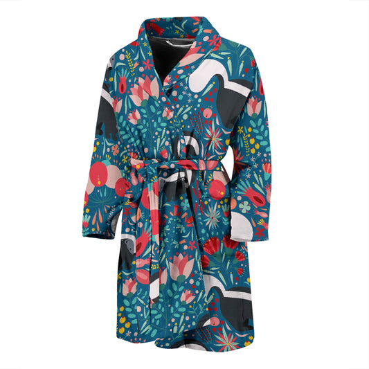 Skunk Print Design LKS302 Men Bathrobe