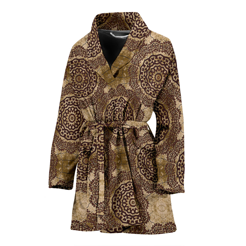 Ancient Greek Symbol Print Design LKS309 Women Bathrobe