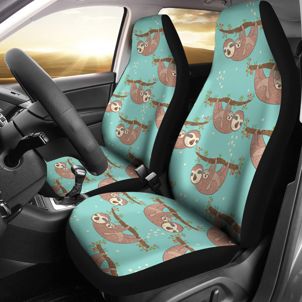 Sloth Print Design LKS302 Car Seat Covers