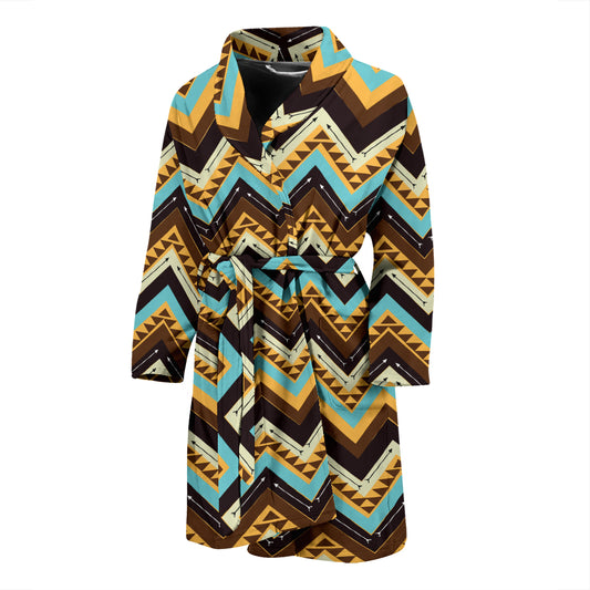 Southwest Pattern Print Design LKS301 Men Bathrobe