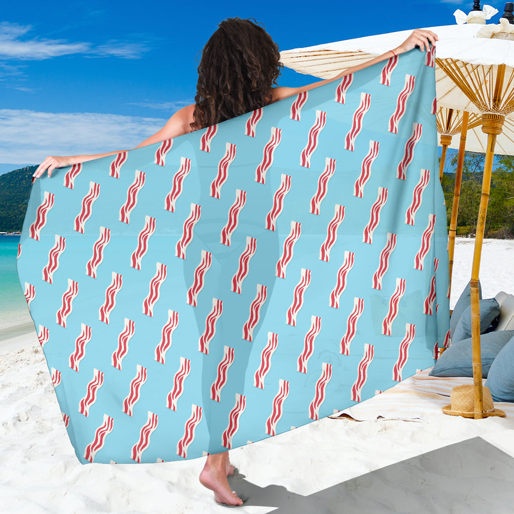 Bacon Pattern Print Design 03 Sarong Pareo Wrap